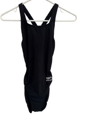 Women's Speedo Black One-Piece Athletic Swimsuit